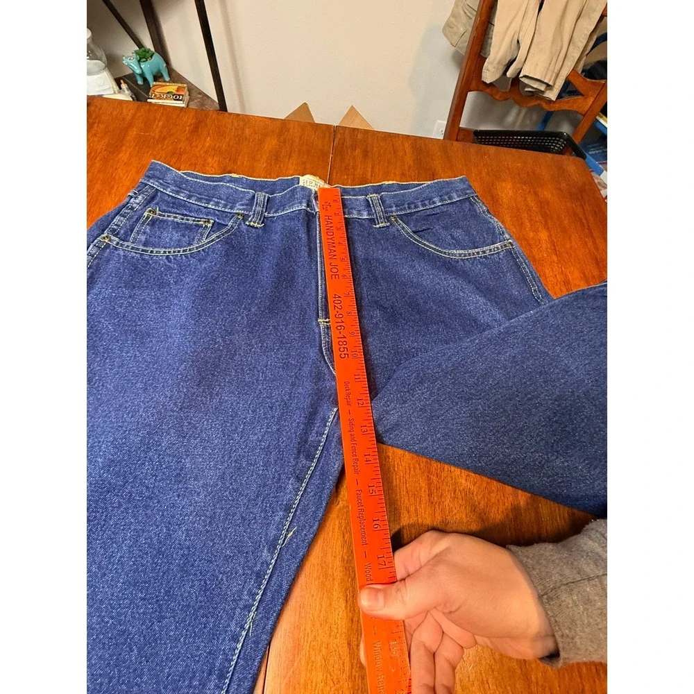Red Head Brand Co Mens 38x32 Straight‎ Leg Blue Denim Jeans Medium Wash Cotton